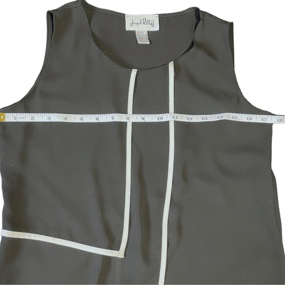 Joseph Ribkoff Black White Sleeveless Blouse - Picture 5 of 9